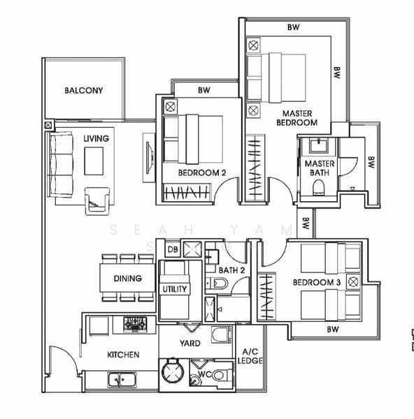 Versilia On Haig, 29A Ipoh Lane, East Coast / Marine Parade, 3 Bedrooms, 1,130 sqft, Condominium For Rent, by Seah Yam Sengh, 24803757 - PropertyGuru.com.sg