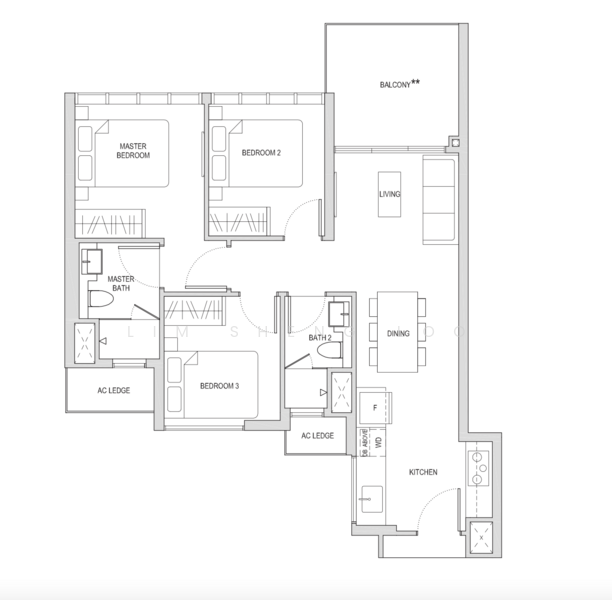 Affinity At Serangoon, 20 Serangoon North Avenue 1, 3 Bedrooms, 850 sqft, Condominium For Rent, by Lim Sheng Loo, 24805586 - PropertyGuru.com.sg