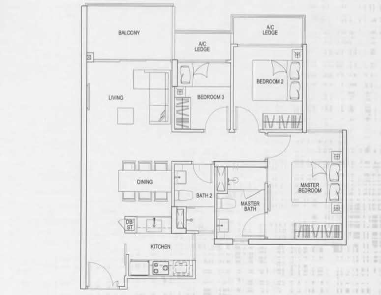 Sant Ritz, 1 Pheng Geck Avenue, 3 Bedrooms, 883 sqft, Condominium For Sale, by Ben Tan, 24826838 - PropertyGuru.com.sg