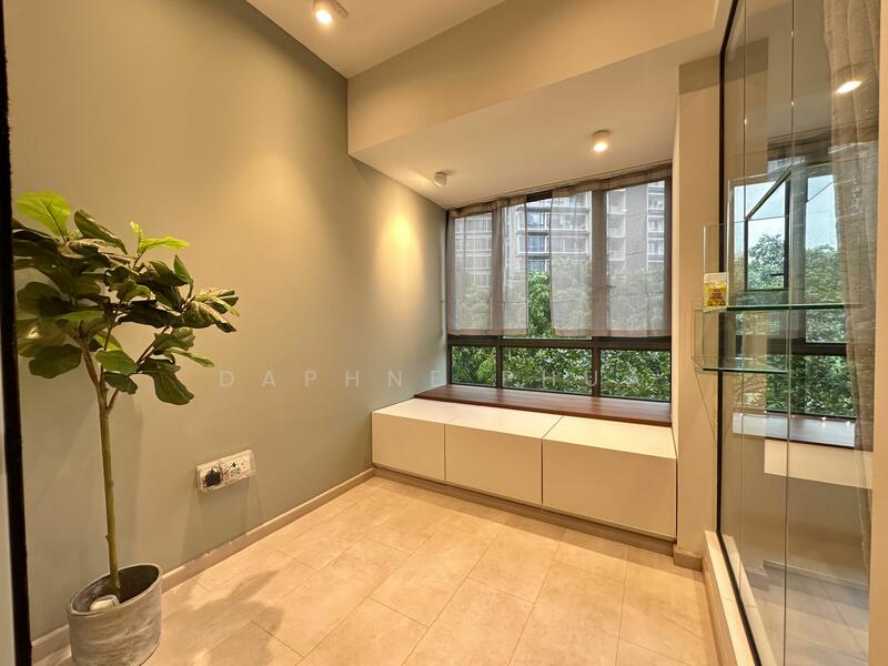 COMMON ROOM WITH SMART STORAGE THAT CAN DOUBLE UP AS A SUPER SINGLE BED FRAME!