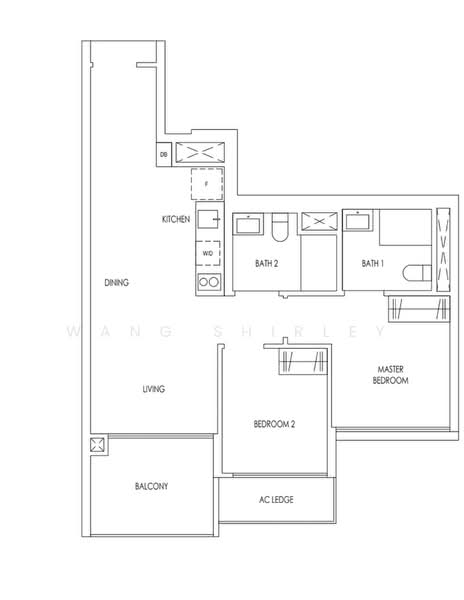 Treasure at Tampines, 57 Tampines Lane, 2 Bedrooms, 678 sqft, Condominium For Rent, by Wang Shirley, 24832655 - PropertyGuru.com.sg
