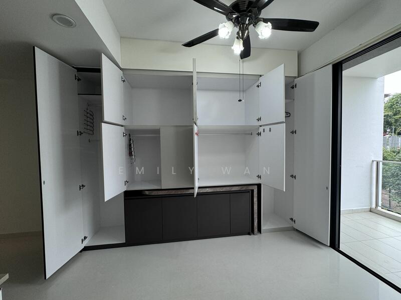 Lot of built cabinet for storage 