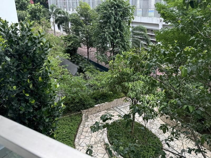 Greenery and garden facing 
