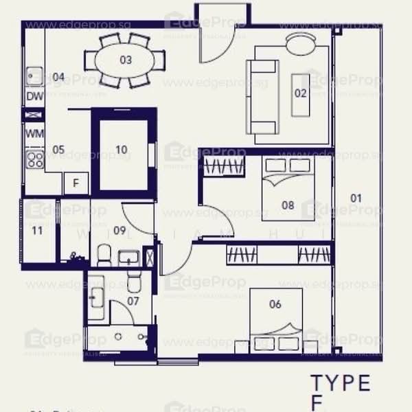 Hijauan, 63 Cavenagh Road, 2 Bedrooms, 1,001 sqft, Apartment For Sale, by William Hui, 24839324 - PropertyGuru.com.sg
