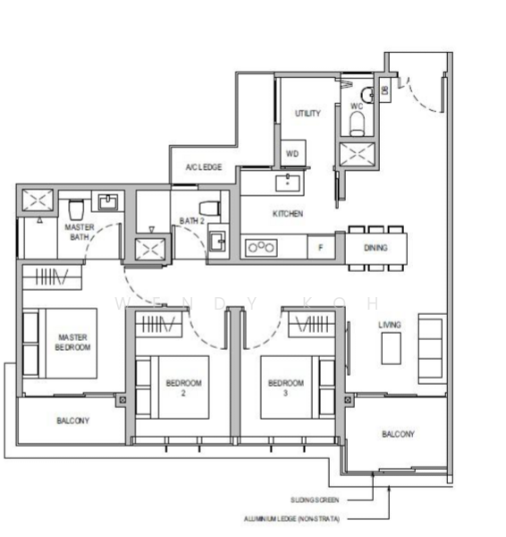 Dairy Farm Residences, 12 Dairy Farm Lane, Dairy Farm / Bukit Panjang / Choa Chu Kang, 3 Bedrooms, 1,012 sqft, Condominium For Rent, by Wendy Koh, 24844863 - PropertyGuru.com.sg