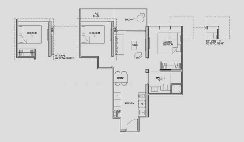 Kopar At Newton, 8 Makeway Avenue, 2 Bedrooms, 614 sqft, Condominium For Rent, by Jasmine Lim, 24856330 - PropertyGuru.com.sg