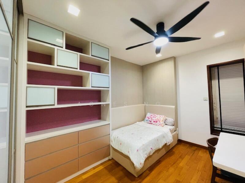 Common Bedroom 2 with bay window seats.