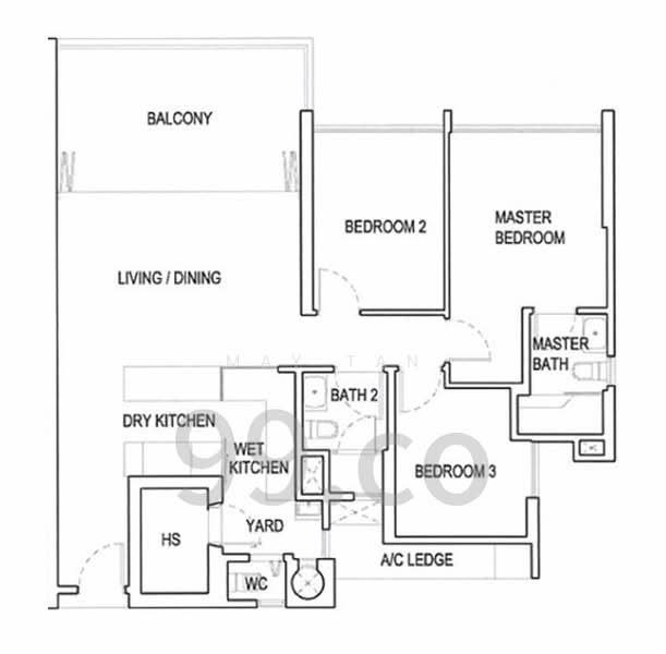 Hillsta, 70 Phoenix Road, 3 Bedrooms, 1,087 sqft, Condominium For Rent, by May Tan, 24857173 - PropertyGuru.com.sg