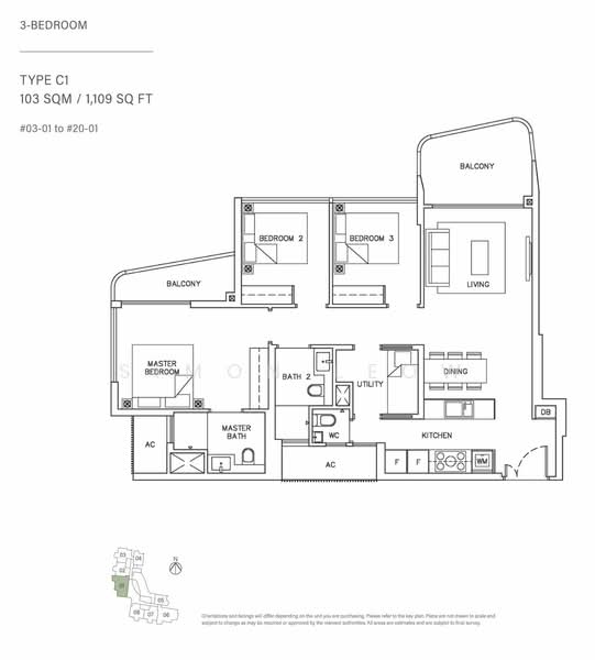 Coastline Residences, 7 Amber Road, East Coast / Marine Parade, 3 Bedrooms, 1,109 sqft, Condominium For Rent, by Simon Leow, 24858088 - PropertyGuru.com.sg