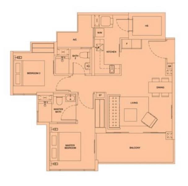 Riversails, 24 Upper Serangoon Crescent, Hougang / Punggol / Sengkang, 2 Bedrooms, 850 sqft, Condominium For Rent, by Julia Khoo, 24863379 - PropertyGuru.com.sg