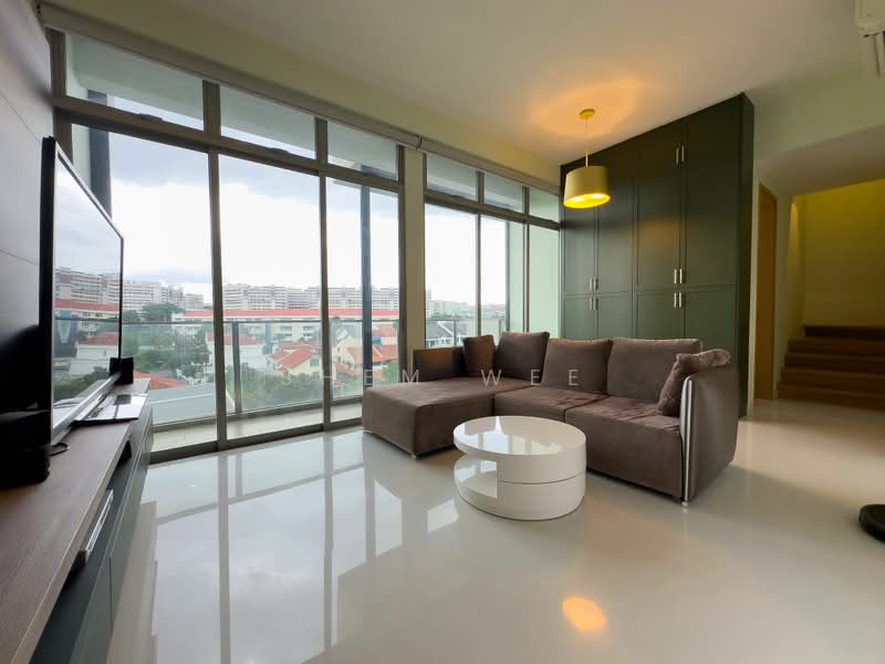 Gambir Ridge (Formerly Bartley Terrace, 18 Gambir Walk, 3 Bedrooms, 1,378 sqft, Condominium For Rent, by Shem Wee, 24863491 - Living area with sofa  - PropertyGuru.com.sg