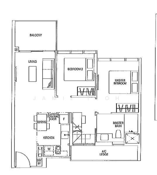 Sims Urban Oasis, 12 Sims Drive, Eunos / Geylang / Paya Lebar, 2 Bedrooms, 711 sqft, Condominium For Rent, by Jamie Teoh, 24864449 - PropertyGuru.com.sg