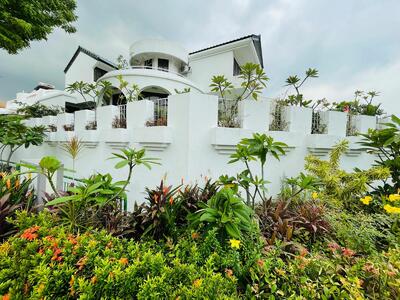 For Sale - Freehold classical bungalow with wide frontage at elevated ground, NS facing, greenery garden