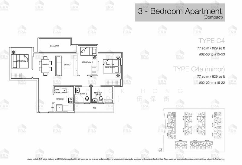 La Fiesta, 58 Sengkang Square, 3 Bedrooms, 829 sqft, Condominium For Rent, by Ng Pack Hong (Bird) 伍保衡, 24866462 - PropertyGuru.com.sg