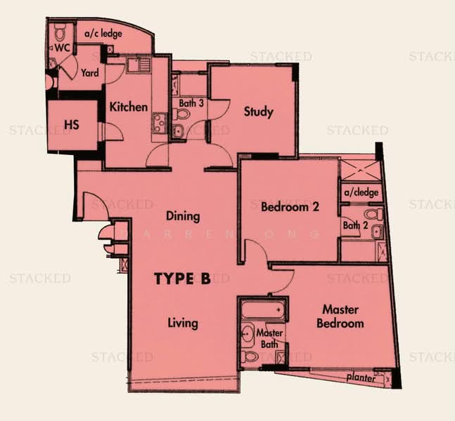 Canberlin Lodge, 69 Lorong 6 Geylang, Eunos / Geylang / Paya Lebar, 3 Bedrooms, 1,151 sqft, Condominium For Sale, by Darren Ong, 24867498 - PropertyGuru.com.sg