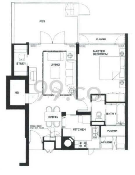 The Levelz, 38 Farrer Road, 1 Bedroom, 926 sqft, Condominium For Rent, by Keila How, 24875761 - PropertyGuru.com.sg