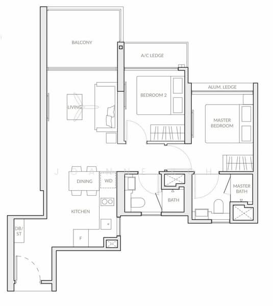 The Woodleigh Residences, 25 Bidadari Park Drive, Balestier / Geylang (D12-14), Macpherson / Potong Pasir, 2 Bedrooms, 689 sqft, Apartment For Rent, by Joanne Koh, 24894115 - PropertyGuru.com.sg