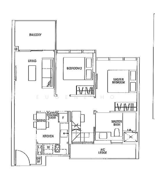 Sims Urban Oasis, 12 Sims Drive, Eunos / Geylang / Paya Lebar, 2 Bedrooms, 711 sqft, Condominium For Rent, by Eugene Ho, 24903729 - PropertyGuru.com.sg