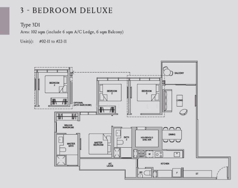 Kopar At Newton, 8 Makeway Avenue, 3 Bedrooms, 1,098 sqft, Condominium For Sale, by Dennis Li, 24907348 - PropertyGuru.com.sg