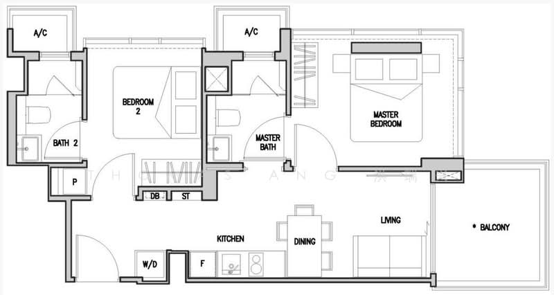 RV Altitude, 344 River Valley Road, 2 Bedrooms, 624 sqft, Condominium For Rent, by Thomas Ang, 24913604 - PropertyGuru.com.sg