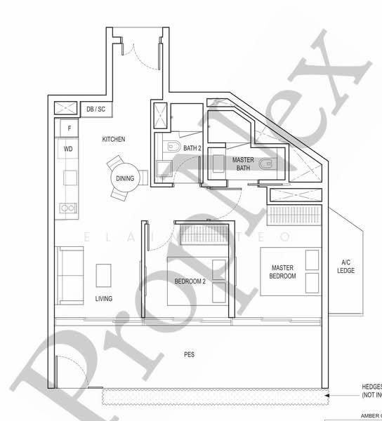 Amber Park, 14 Amber Gardens, 2 Bedrooms, 700 sqft, Condominium For Sale, by Elaine Teo, 24920484 - PropertyGuru.com.sg