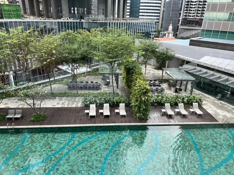 View towards swimming pool