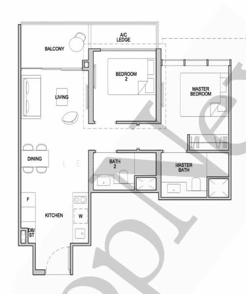 Kopar At Newton, 6 Makeway Avenue, 2 Bedrooms, 690 sqft, Condominium For Rent, by Lee Su Yi, 24924879 - PropertyGuru.com.sg