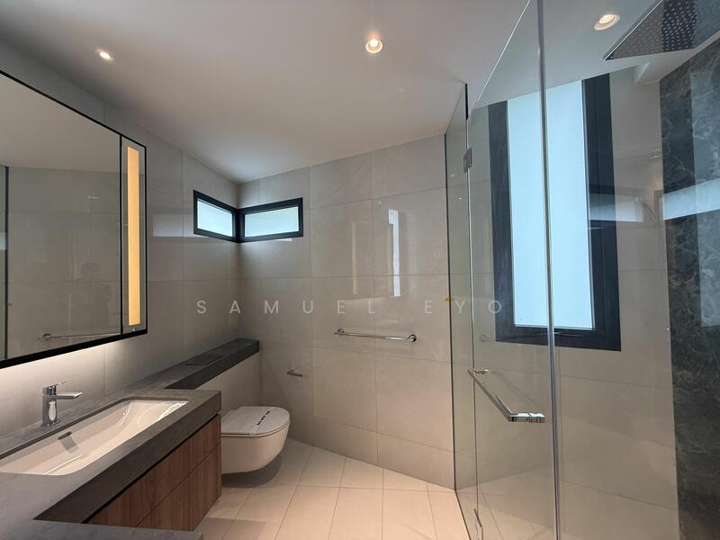 Common bedroom attached bathroom. 