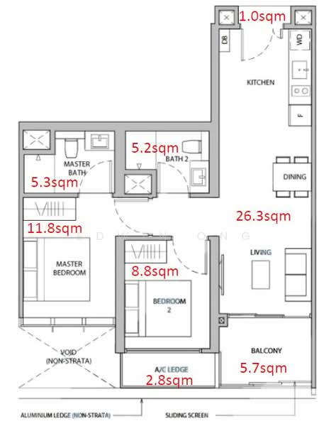 Dairy Farm Residences, 8 Dairy Farm Lane, 2 Bedrooms, 721 sqft, Condominium For Rent, by Edwin Ong, 24938390 - PropertyGuru.com.sg