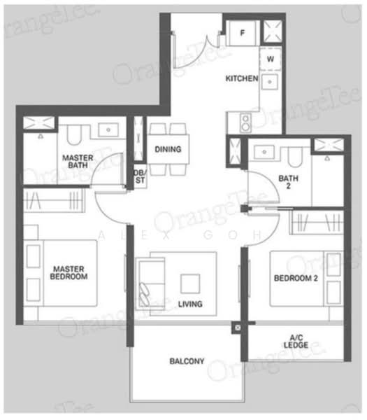 The Clement Canopy, Ave 1 Clementi, 2 Bedrooms, 710 sqft, Condominium For Rent, by Alex Goh, 24941426 - PropertyGuru.com.sg