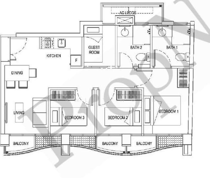 Central Imperial, 3 Lorong 14 Geylang, Eunos / Geylang / Paya Lebar, 4 Bedrooms, 646 sqft, Condominium For Rent, by Stanley Wong, 24957407 - PropertyGuru.com.sg