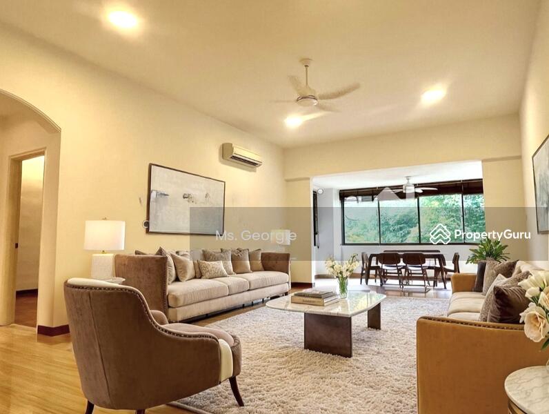 Living room virtually staged for reference