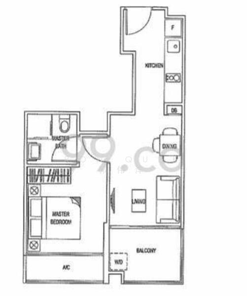 Natura Hillview, 18 Hillview Terrace, 1 Bedroom, 452 sqft, N SALE, by Ron Quek 郭伟洋, 24963001