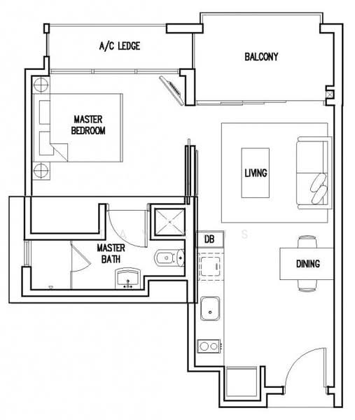 Miltonia Residences, 520 Miltonia Close, 1 Bedroom, 517 sqft, Condominium For Rent, by Tay Kris, 24976981 - PropertyGuru.com.sg