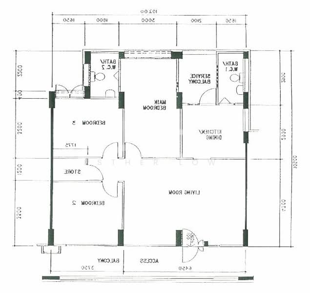 369 Tampines Street 34, 369 Tampines Street 34, 3 Bedrooms, 1,076 sqft, HDB Flat For Rent, by Esther Low, 24981137 - PropertyGuru.com.sg