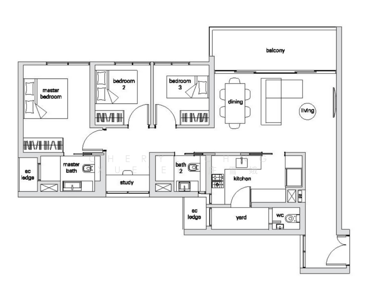 The Panorama, 12 Ang Mo Kio Ave 2, 3 Bedrooms, 1,162 sqft, Condominium For Rent, by Cheryl Chng Xue'Er 庄雪娥, 24985501 - PropertyGuru.com.sg