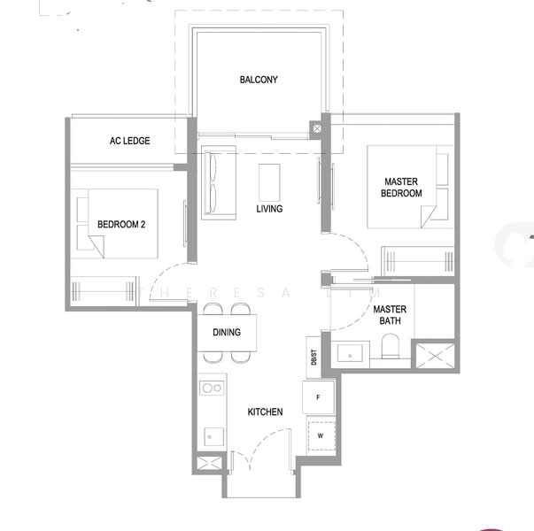 Verdale, 2 De Souza Avenue, 2 Bedrooms, 614 sqft, Condominium For Rent, by Theresa Lim, 24991624 - PropertyGuru.com.sg