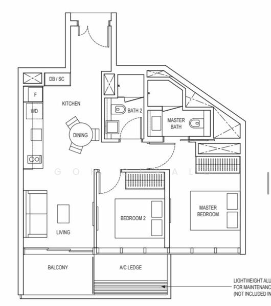 Amber Park, 18 Amber Gardens, 2 Bedrooms, 700 sqft, Condominium For Rent, by Goh Gerald, 24995429 - PropertyGuru.com.sg