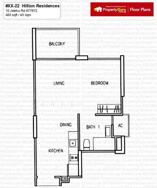 Hillion Residences, Jelebu Road, Studio, 463 sqft, Apartment For Rent, by Ernest Low, 24996826 - PropertyGuru.com.sg