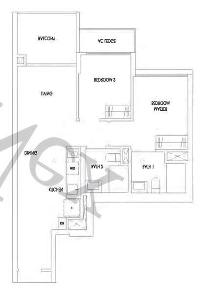 Treasure at Tampines, 17 Tampines Lane, Pasir Ris / Tampines, 2 Bedrooms, 657 sqft, Condominium For Rent, by Adam Tng, 25001483 - PropertyGuru.com.sg