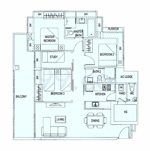 Bluwaters, 195B Jalan Loyang Besar, 3 Bedrooms, 1,130 sqft, Apartment For Rent, by Vera Loh, 25001630 - PropertyGuru.com.sg