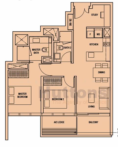 Amber Park, 18 Amber Gardens, East Coast / Marine Parade, 2 Bedrooms, 743 sqft, Condominium For Rent, by Joshua Tech, 25006031 - PropertyGuru.com.sg