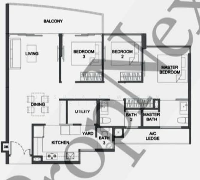 Kingsford Hillview Peak, 103 Hillview Rise, 3 Bedrooms, 1,076 sqft, Condominium For Rent, by Joshua Eswaran Veliappan, 25006965 - PropertyGuru.com.sg