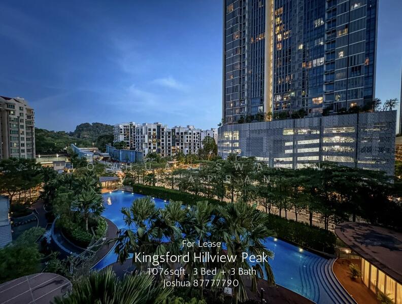 Kingsford Hillview Peak, 103 Hillview Rise, 3 Bedrooms, 1,076 sqft, Condominium For Rent, by Joshua Eswaran Veliappan, 25006965 - PropertyGuru.com.sg