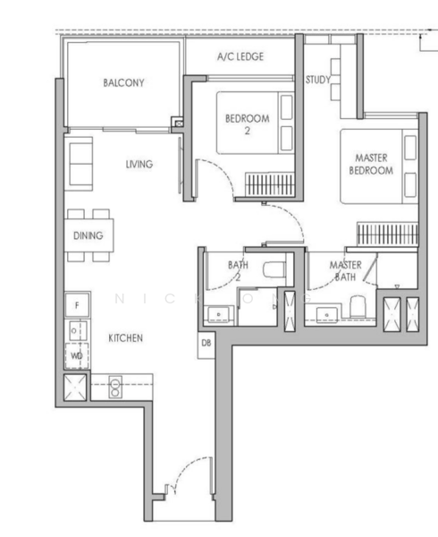 Sengkang Grand Residences, 74 Compassvale Bow, 2 Bedrooms, 764 sqft, Condominium For Rent, by Nick Ong, 25007972 - PropertyGuru.com.sg