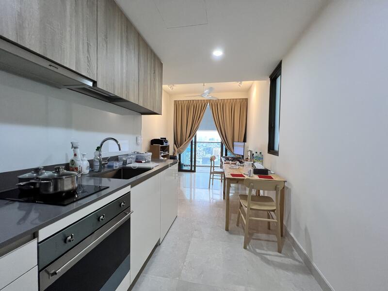 Kitchen and living area