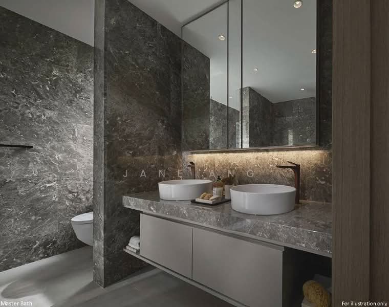 Watten House, 38 Shelford Road, 5 Bedrooms, 2,368 sqft, Condominium For Sale, by Jane Ang, 25019620 - Master Bedroom Bathroom 主卫 - PropertyGuru.com.sg