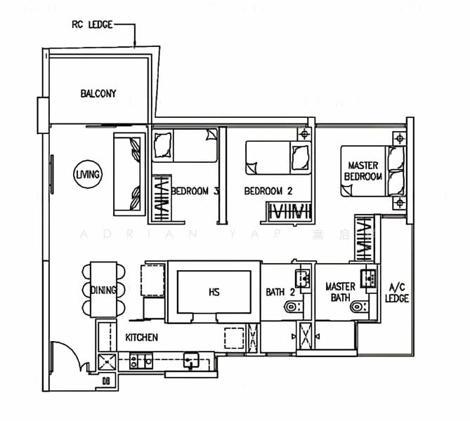The Trilinq, 28A Jalan Lempeng, 3 Bedrooms, 936 sqft, Condominium For Rent, by Adrian Yap 葉启祥, 25024115 - PropertyGuru.com.sg