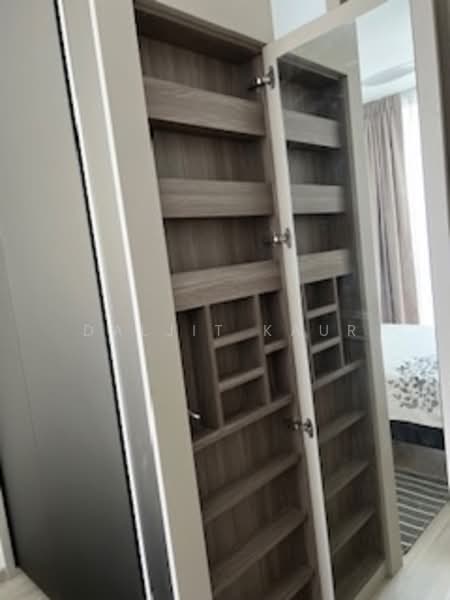 Dairy Farm Residences, 12 Dairy Farm Lane, 2 Bedrooms, 624 sqft, Condominium For Rent, by Daljit Kaur, 25024812 - Full length mirror and accessories storage tucked into wardrobe  - PropertyGuru.com.sg