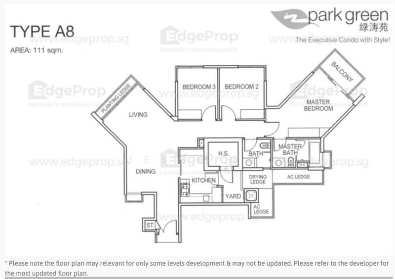 Park Green, 2 Rivervale Link, 3 Bedrooms, 1,195 sqft, Condominium For Sale, by Jesse Ng, 25030670 - PropertyGuru.com.sg